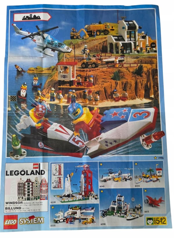 LEGO LEAFLET Poster 1996 Town 4.105.472-EU