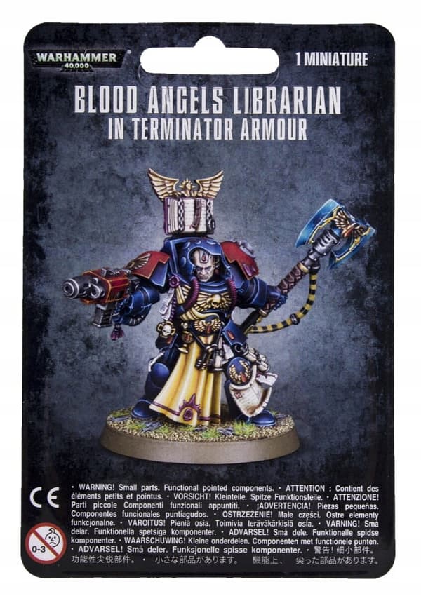 40k Blood Angels Librarian in Terminator Armour MO
