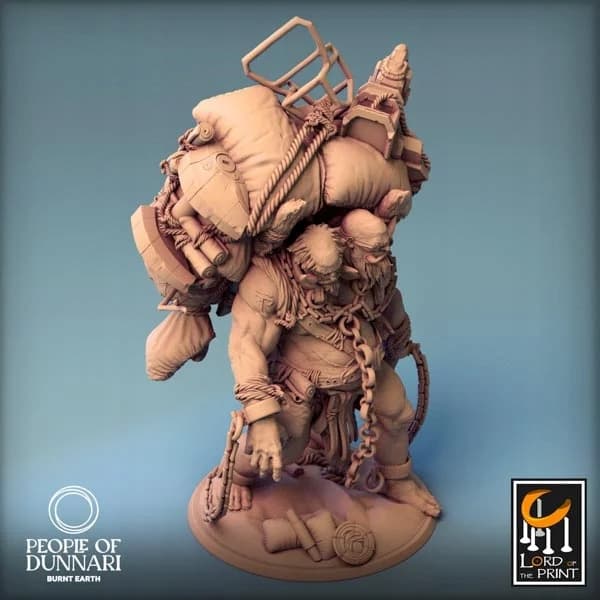 Sand Ettin with a rucksack