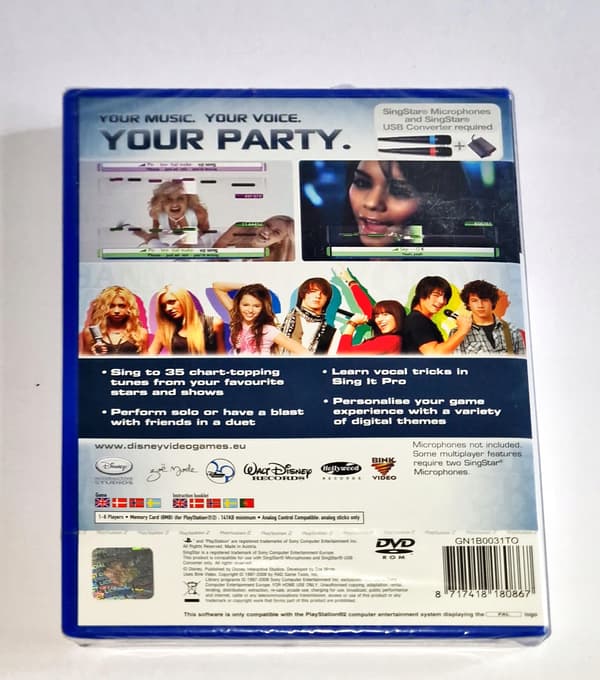 DISNEY SING IT PS2 – NEW – SEALED –