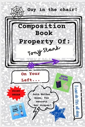 Composition Book with Dot Paper: Superhero Dot Journal Notebook