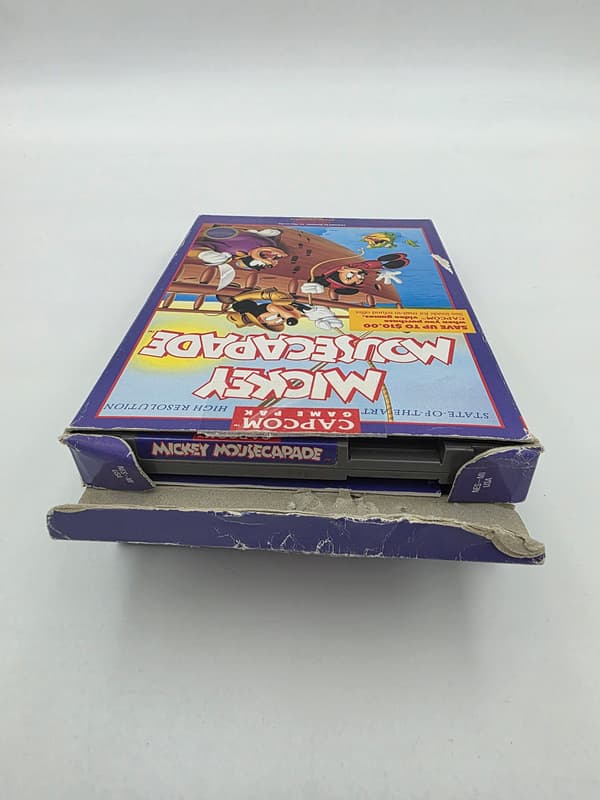 NINTENDO NES MICKEY MOUSE CAPADE NTSC/USA ORIGINAL CARTON BOX