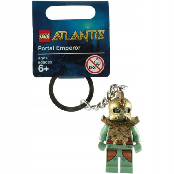 Lego Atlantis Emperor 852907 minifigure keyring