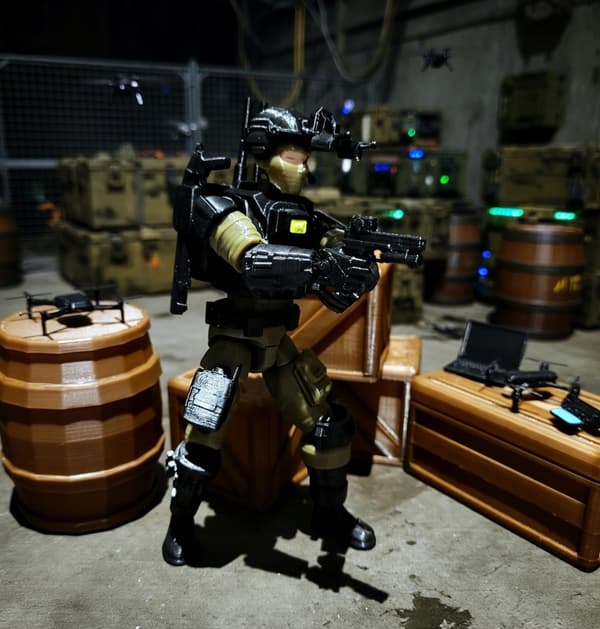 3D figurine – Tactical soldier with Dummy13 kit