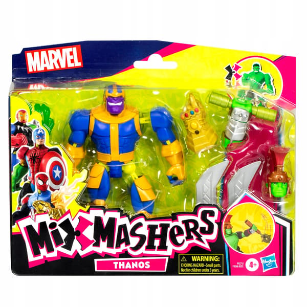 Marvel Mixmashers Thanos Avengers Hulk Deluxe Action Figure with 5 Accessories