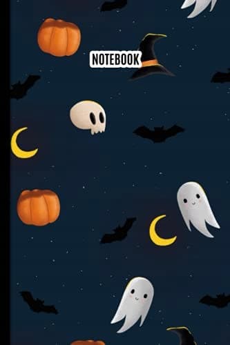 Notebook: Halloween Print Composition Notebook – College-ruled, 100 pages –