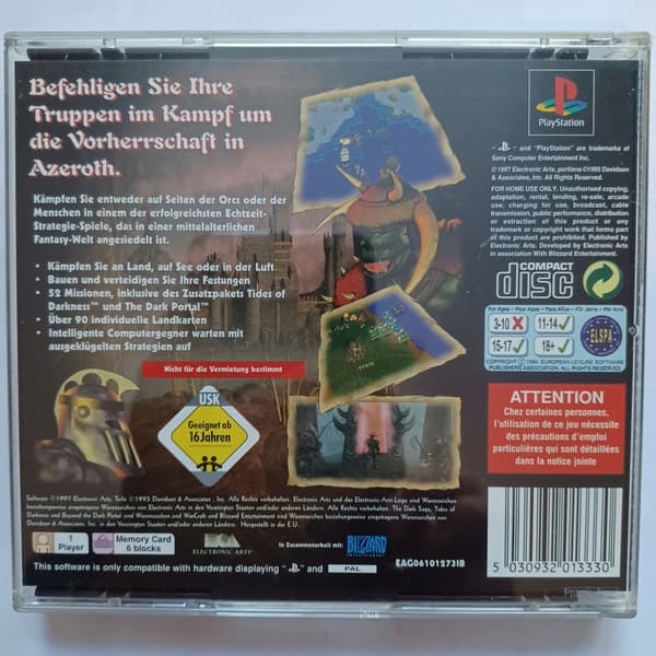 Warcraft II, PlayStation, PS1, PSX