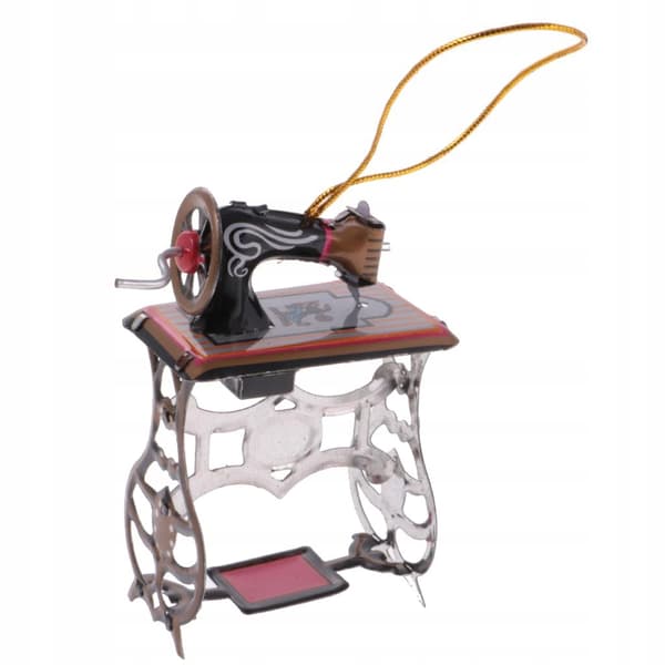 Mini sewing machine Model tin toy Collectables Hanging decoration