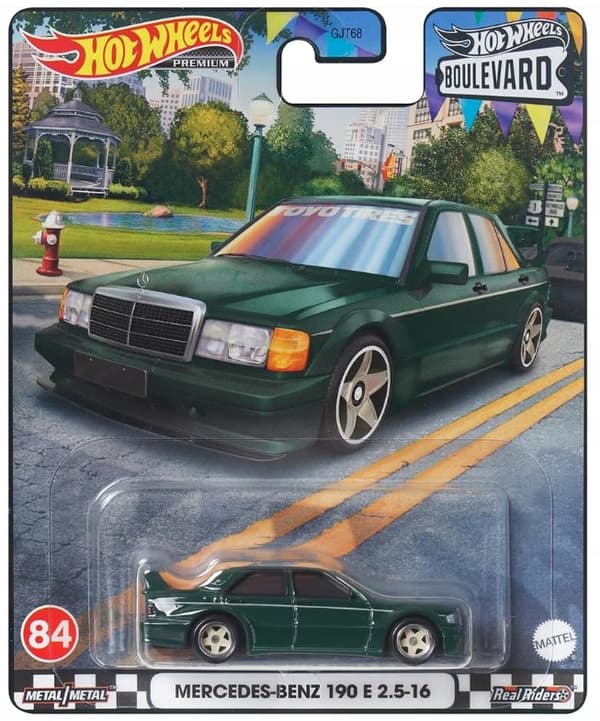 Hot Wheels Premium Mercedes-Benz 190 E 2.5-16 PROTEKTOR Boulevard