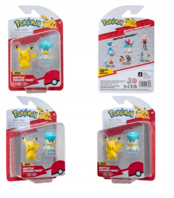 POKEMON Quaxly + Pikachu Battle Figures