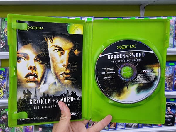 BROKEN SWORD: THE SLEEPING DRAGON – XBOX CLASSIC COMPLETE SET – ENGLISH COVER