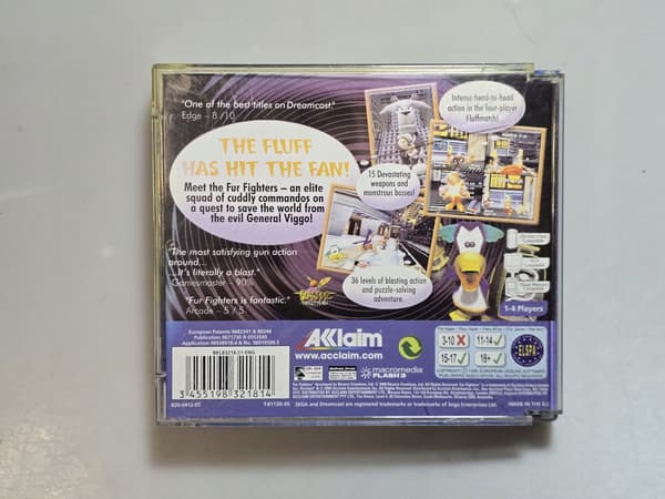 FUR FUGHTERS SEGA DREAMCAST