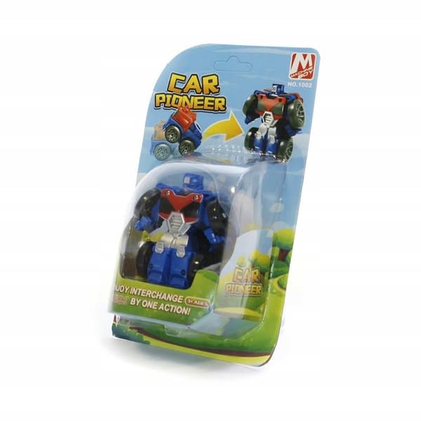 BLUE 2-IN-1 ROBOT CAR FIGURINE – QUICK TRANSFORMATION