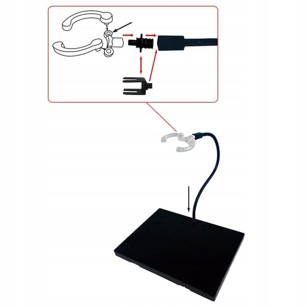 Action figure stand, Sturdy, Creative, Doll model holder – Black