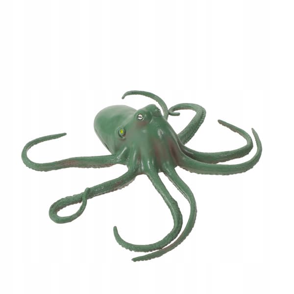 GREEN GLOW-IN-THE-DARK OCTOPUS TOY FIGURINE
