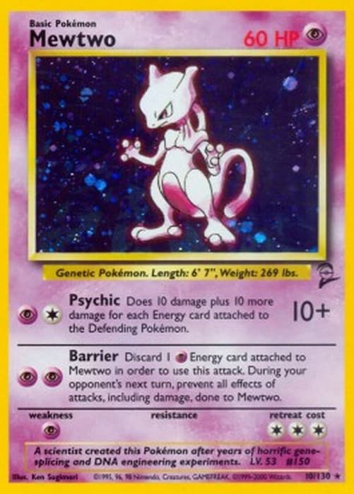 Pokemon TCG Mewtwo