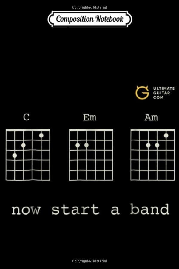 Composition Notebook: Ultimate Guitar – Start a Band Journal/Notebook B