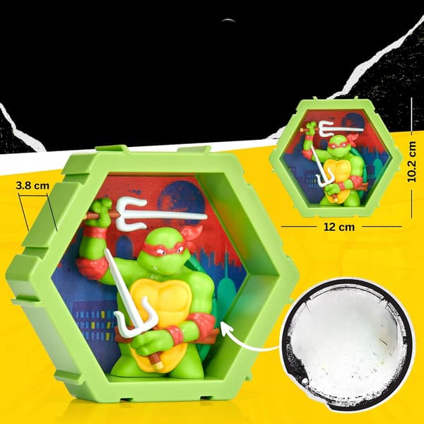 4D Pods Ninja Turtles Raphael Collectable Figure TMNT Ninja Turtles 3D