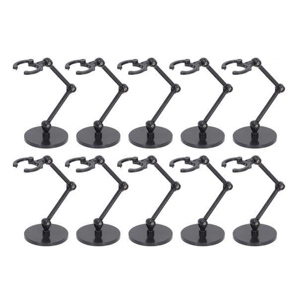 Figurine stand, flexible plastic stand for collectable dolls