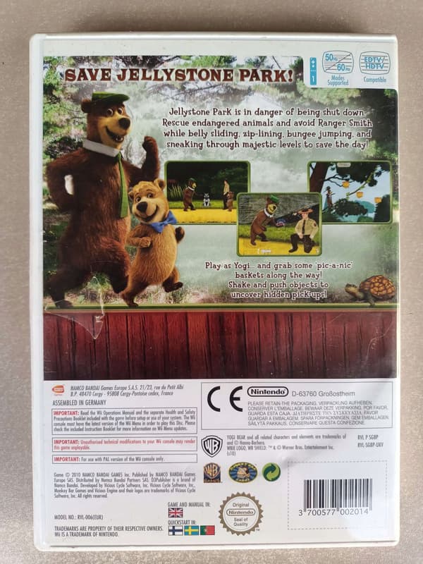WII YOGI BEAR THE VIDEO GAME / MULTIPLAYER