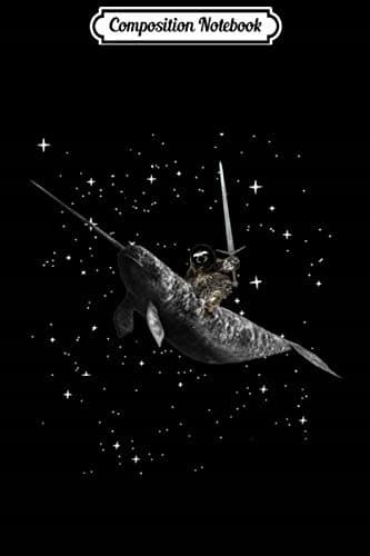 Composition Notebook: Sloth Riding a Narwhal in Space – Men’s & Women’s Sizes J