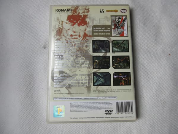ORIGINAL METAL GEAR SOLID 2 GAME – BONUS 2 SONY PLAYSTATION PS2 DISCS