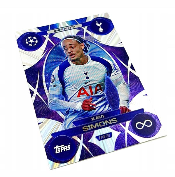 MATCH ATTAX EXTRA 2025/26 CARD. NO. IN 3 XAVI SIMONS/ INFINITY