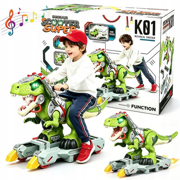 Large interactive T-Rex: it moves, walks, roars and lights up – for children
