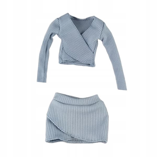 1:6 Scale Basic Crop Top Costume, Women’s Figure, blue