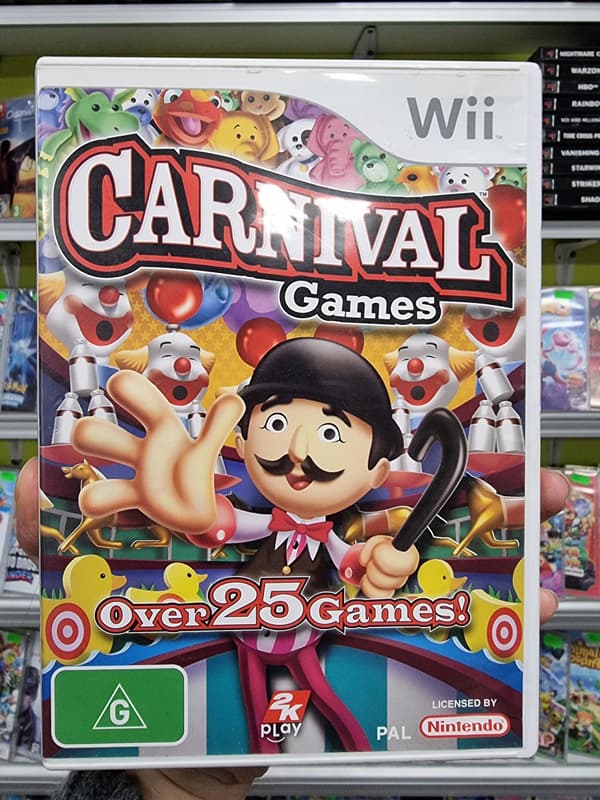 CARNIVAL GAMES FOR NINTENDO WII – COMPLETE SET WITH INSTRUCTIONS 3xANG