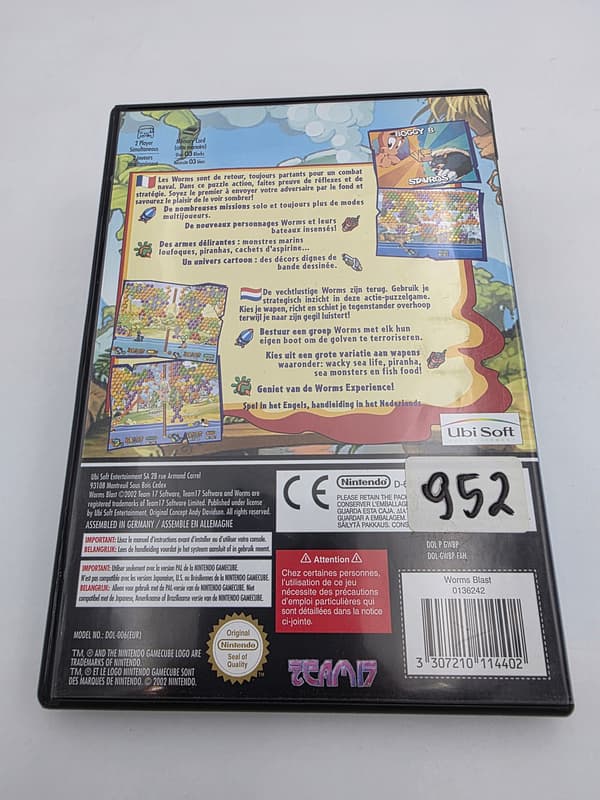 NINTENDO GAMECUBE WORMS BLAST ORIGINAL