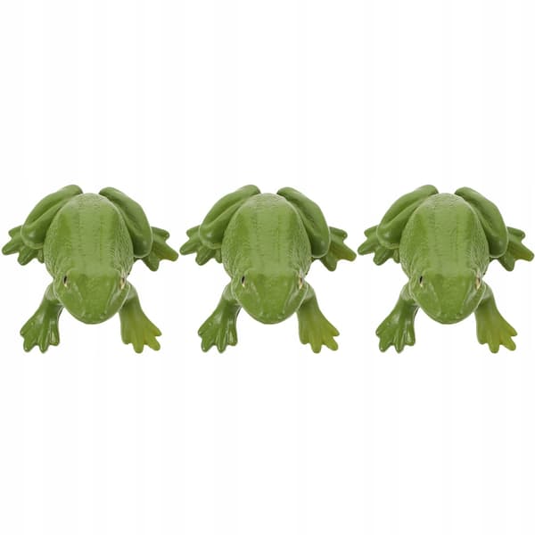 3 DECORATIVE FROG FIGURINES – EDUCATIONAL MODEL FOR THE HOME