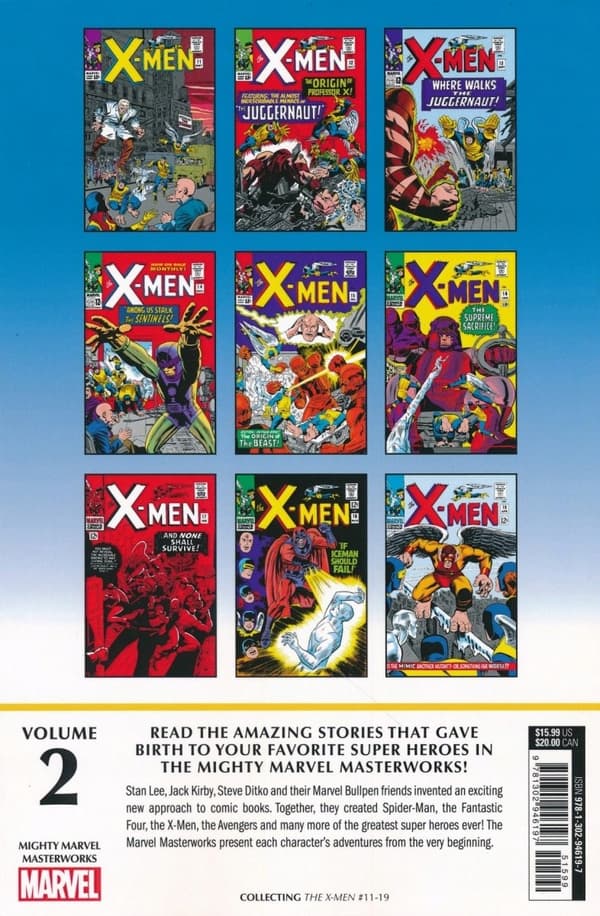 Mighty Marvel Masterworks: The X-Men Vol. 2 by Lee