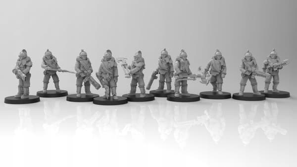 Lunar Auxilia Hoplite Cohort 32 mm