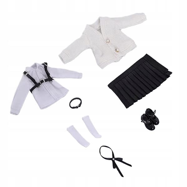 1/12 School Uniform Set – Outfit for action figures – Black accessory bodysuit