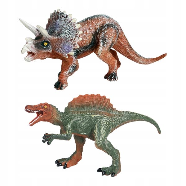 2x Realistic dinosaur figurines Play set Small dinosaur figurines for Style B