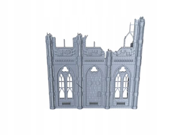 Gothic ruin, rectangular (U-shaped)
