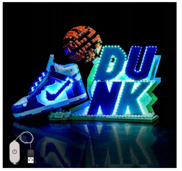 BrickBling LED lamp, compatible with Lego Nike Dunk 43008 bricks