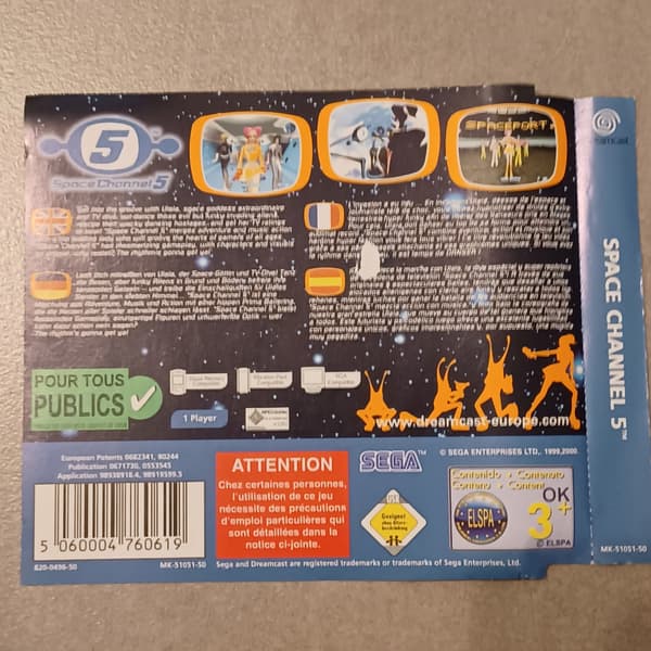 Space Channel 5, Sega Dreamcast, DC – please note the description!