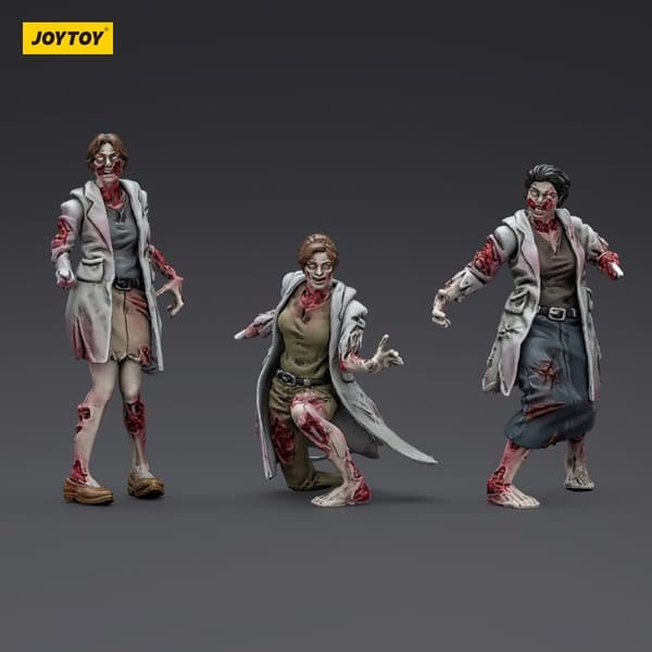 Zombie Dark Source – 8 cm Action Figures: 3-Pack of Medics – Small