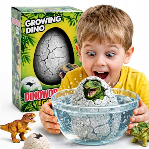 DINOSAUR EGG, HATCHING DINOSAUR, GROWING IN WATER, LARGE XXL, 3+