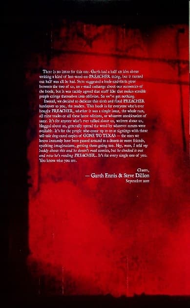 Preacher Book Six by Garth Ennis and Steve Dillon