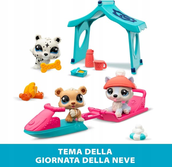 WINTER ANIMAL FIGURINES FOR CHILDREN WITH ACCESSORIES – 3 MINI MODELS