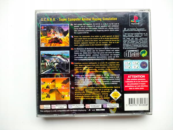 *** S.C.A.R.S. PLAYSTATION 1 PS1 PSX PSONE *** 3AAA
