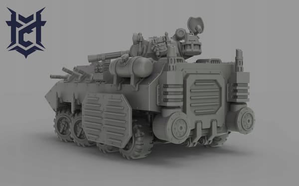 PACER Red Pilgrim Armoured Troop Carrier Miniature