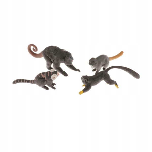 4x Monkey Animal Model Action Figure Plastic Decorative Educational Toy