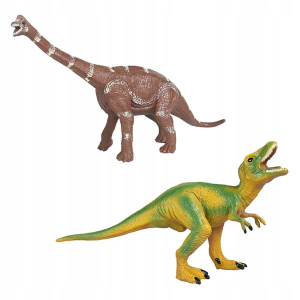 2x Realistic dinosaur figurines Play set Small dinosaur figurines for Style D