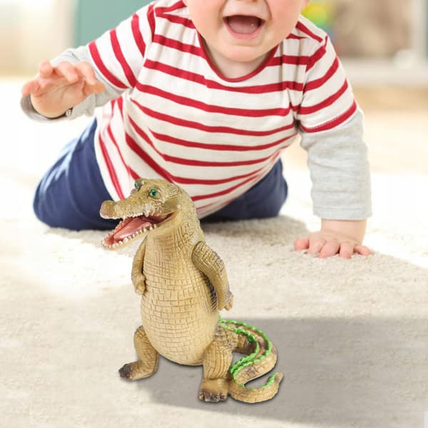 Crocodile Figure Simulation – Learning Aids – Educational Props – Standing Display Stand