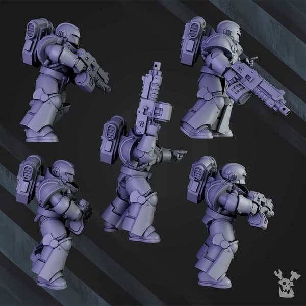 Space Knights Tactical Squad x5 DakkaDakkaStore