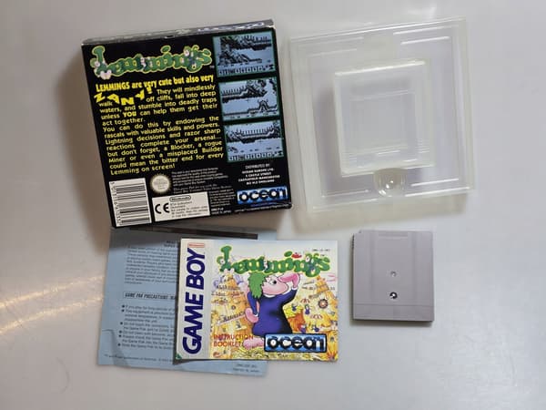 LEMMINGS BOX SET FOR THE GAME BOY